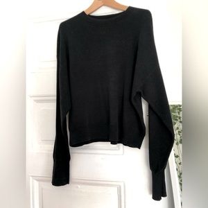 & other stories mock neck sweater black